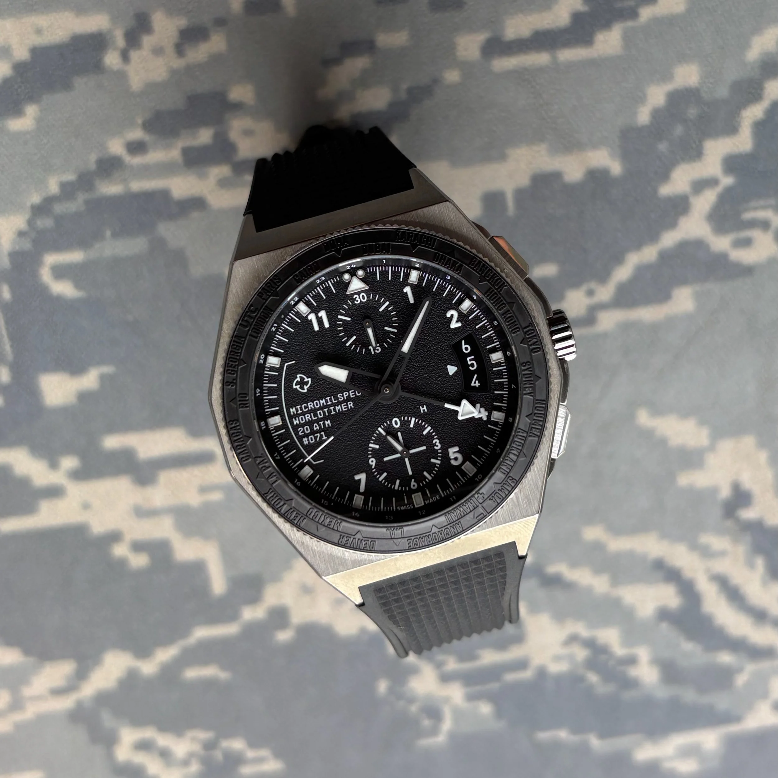 2026 MICROMILSPEC Worldtimer Black - GMT