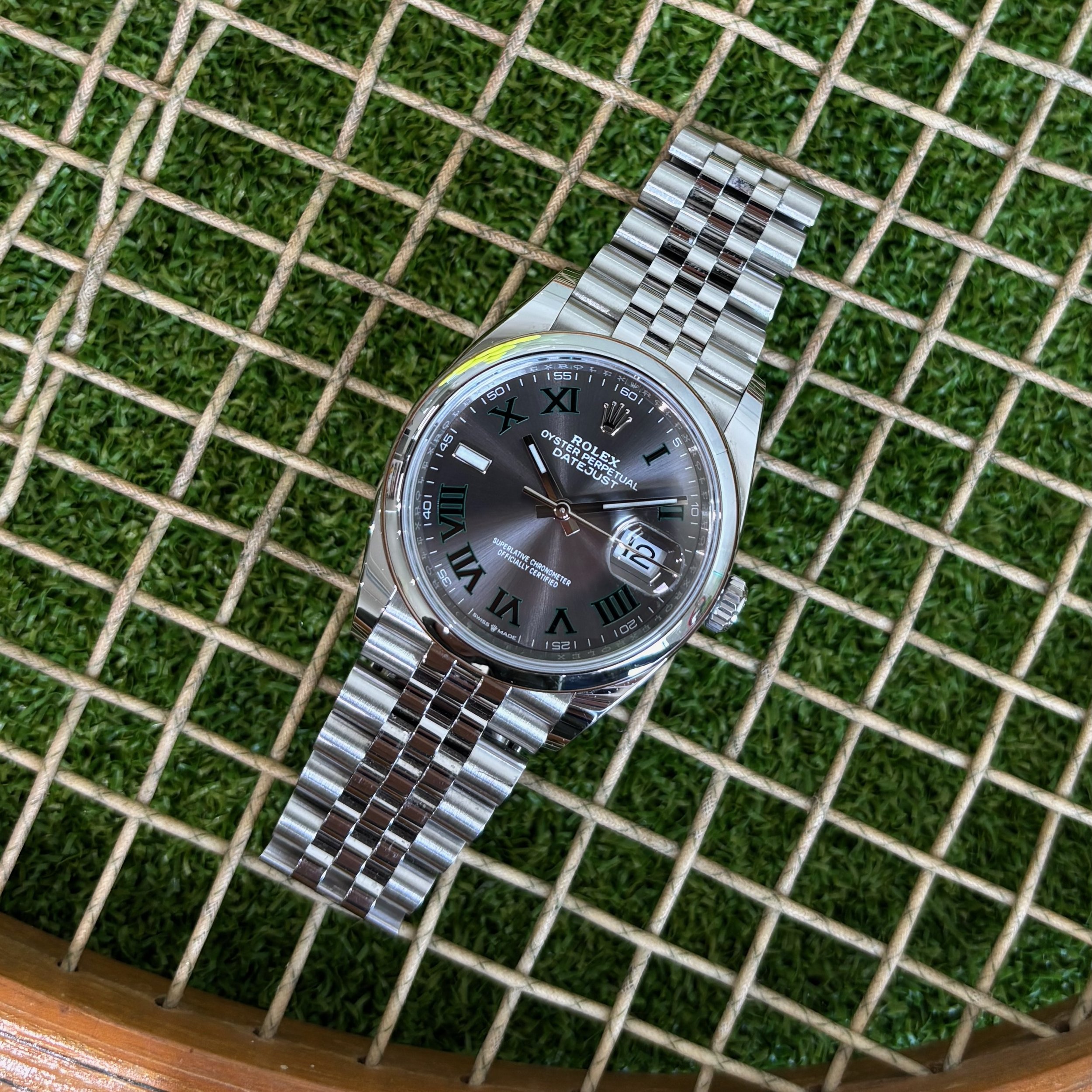 2022 Rolex Datejust 36 126200 Wimbledon Dial