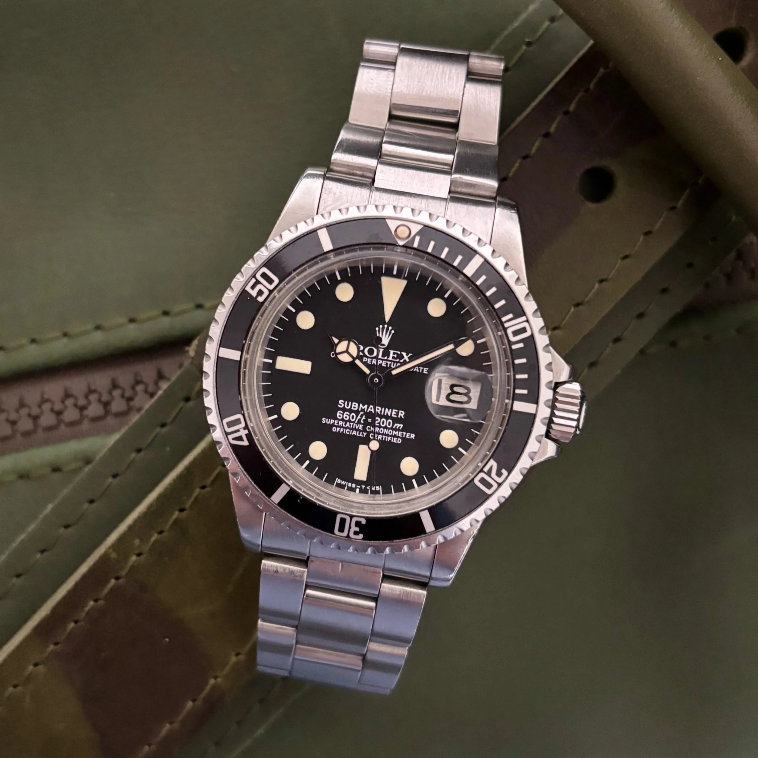 1977 Rolex Submariner Date 1680 Mark I Dial
