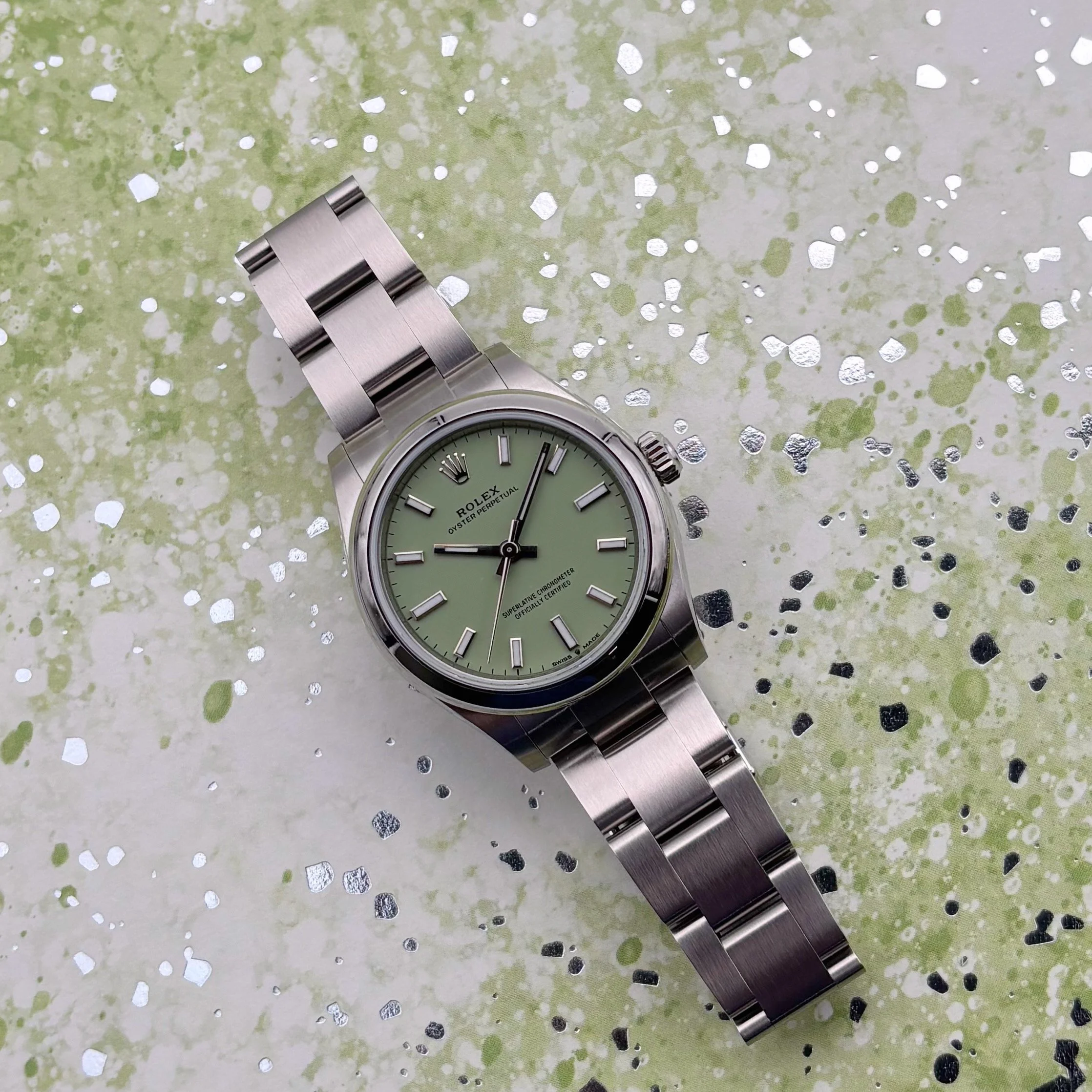 2025 Rolex Oyster Perpetual 31 277200 Pistachio Dial