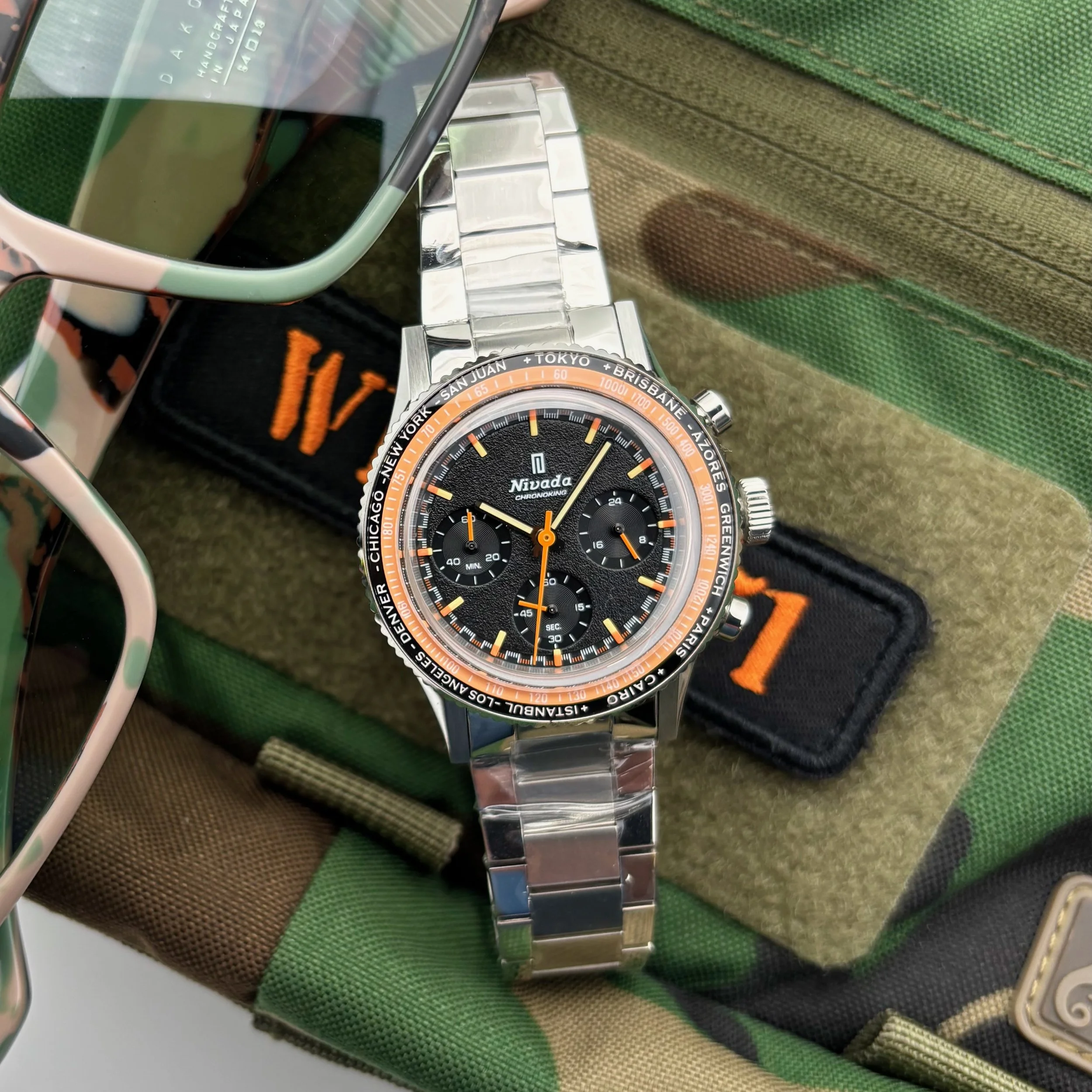 2026 Nivada Grenchen Chronoking Mecaquartz Matte Black 87042Q20