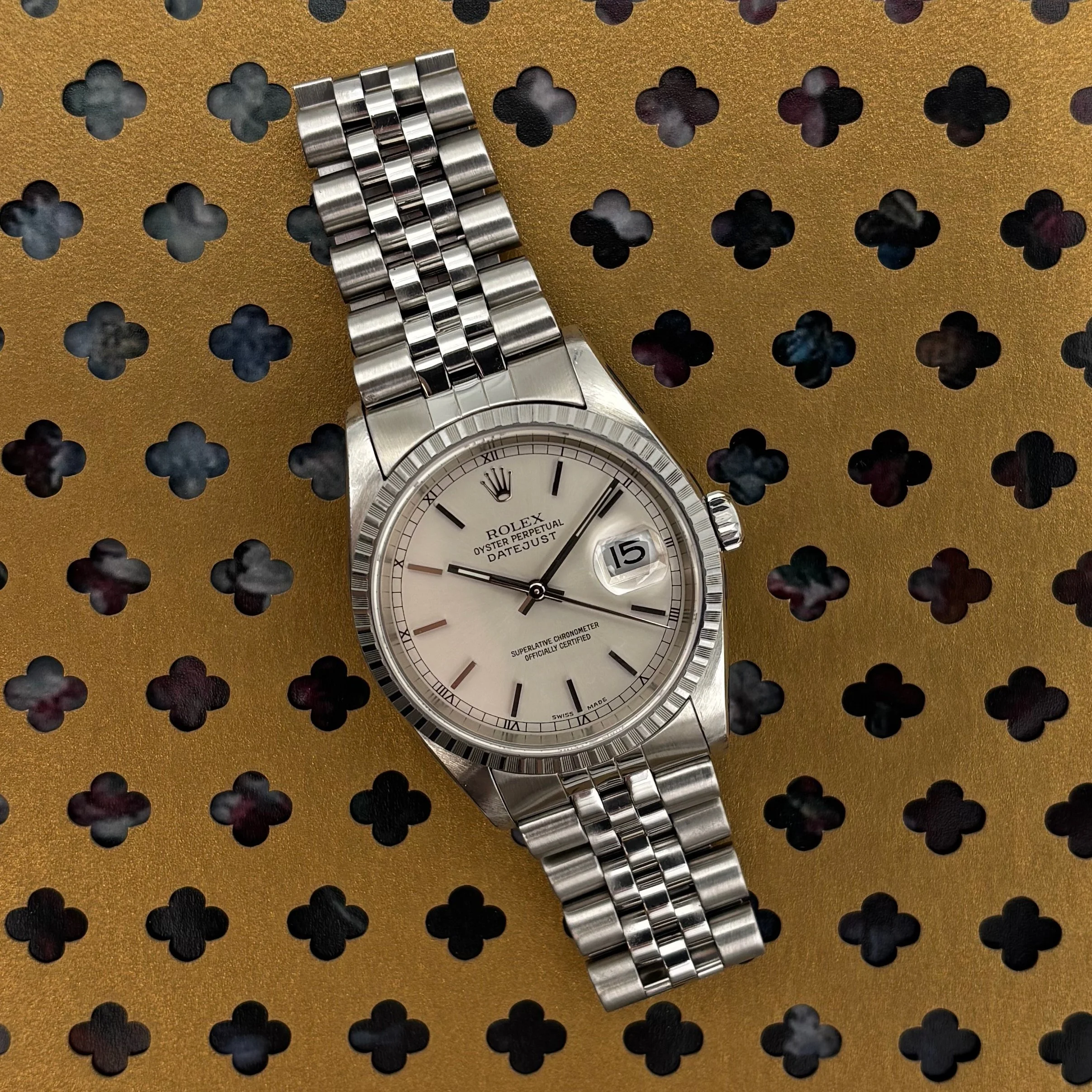 2004 Rolex Datejust 36 16220 Silver Dial
