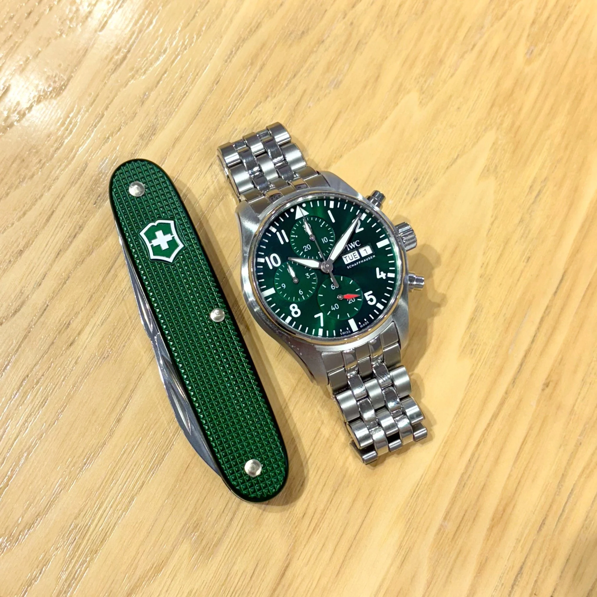 2025 IWC Pilot's Chronograph IW378006 Green Dial