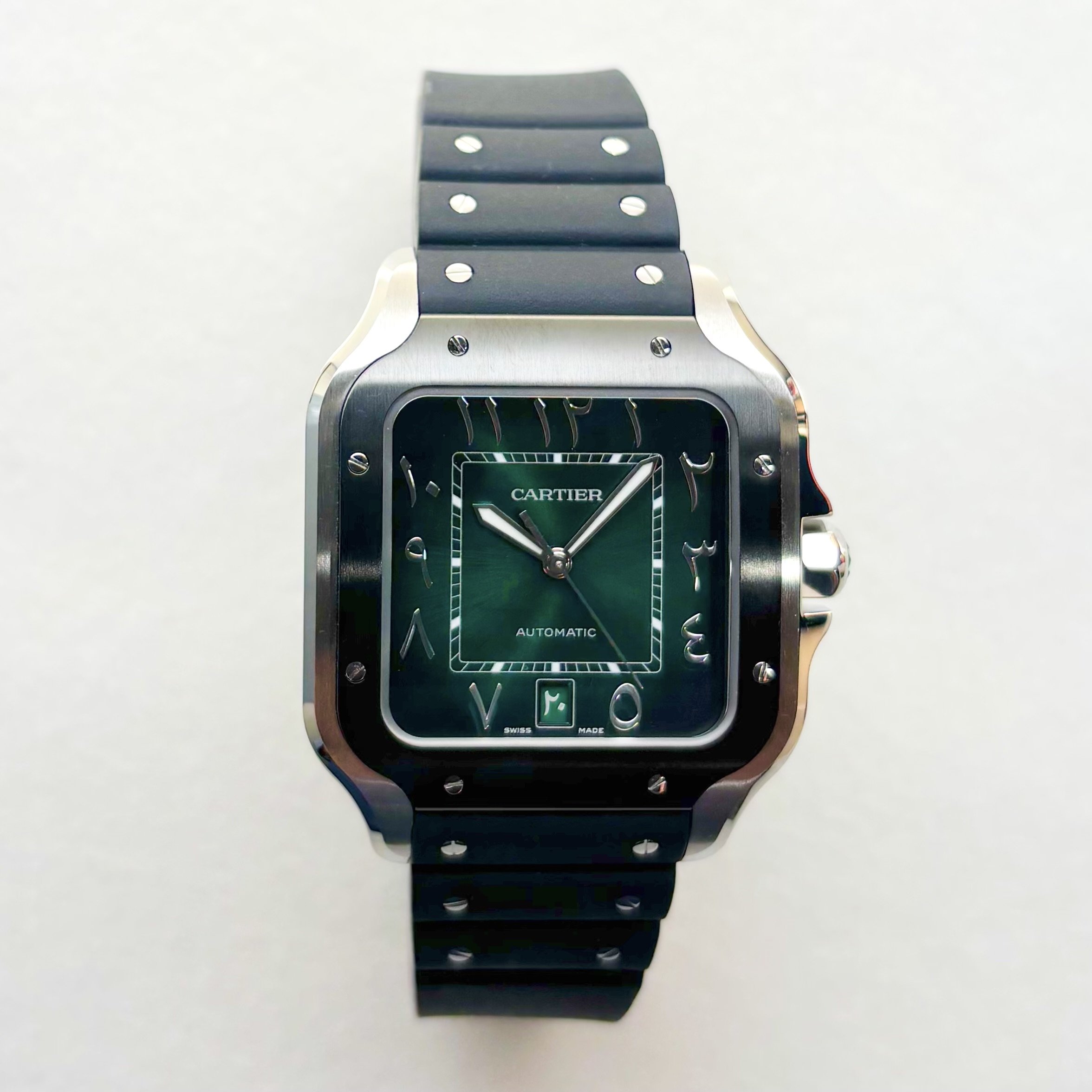 2025 Cartier Santos WSSA0055 40mm Green Arabic Dial