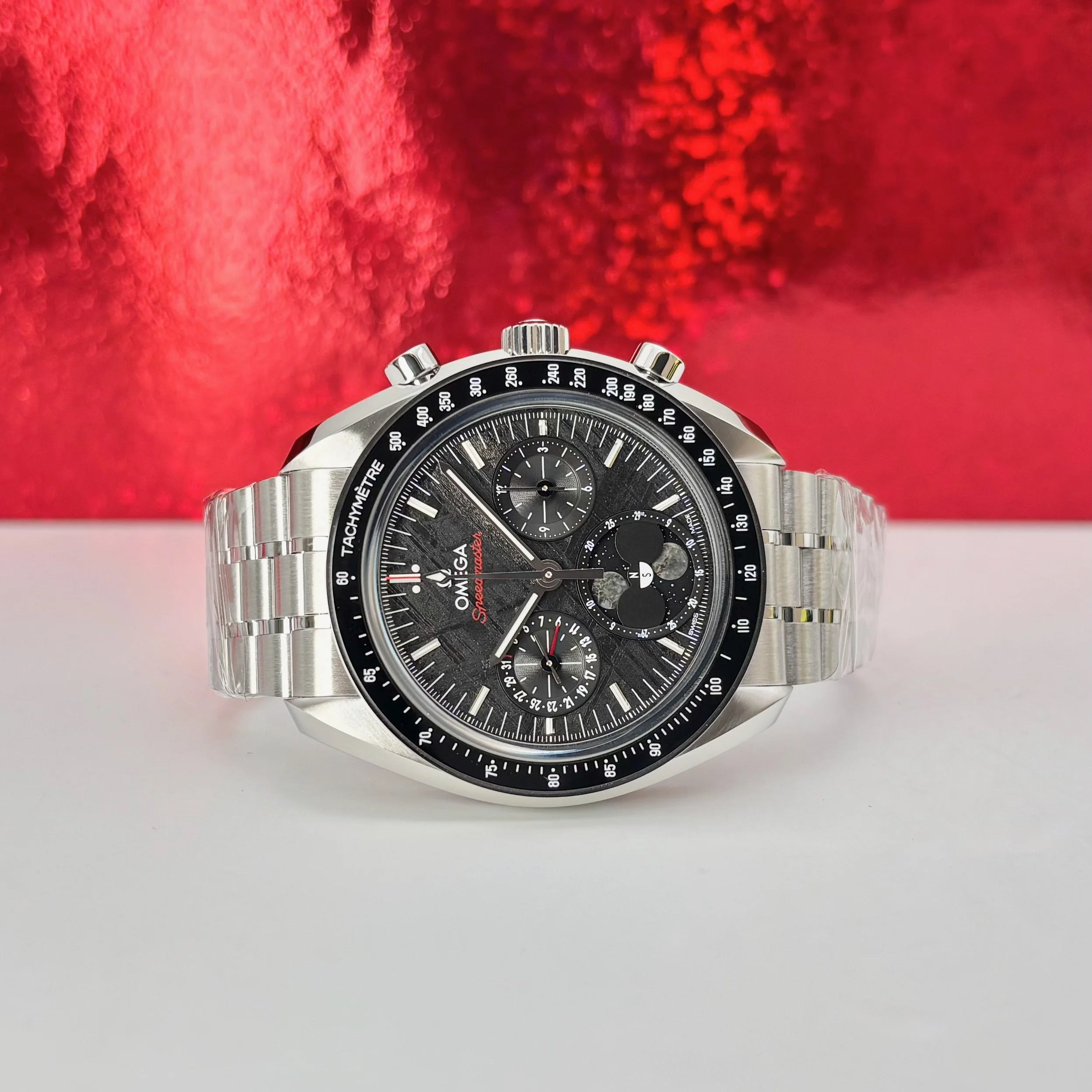 2025 Omega Speedmaster Moonphase Meteorite 304.30.43.52.01.001