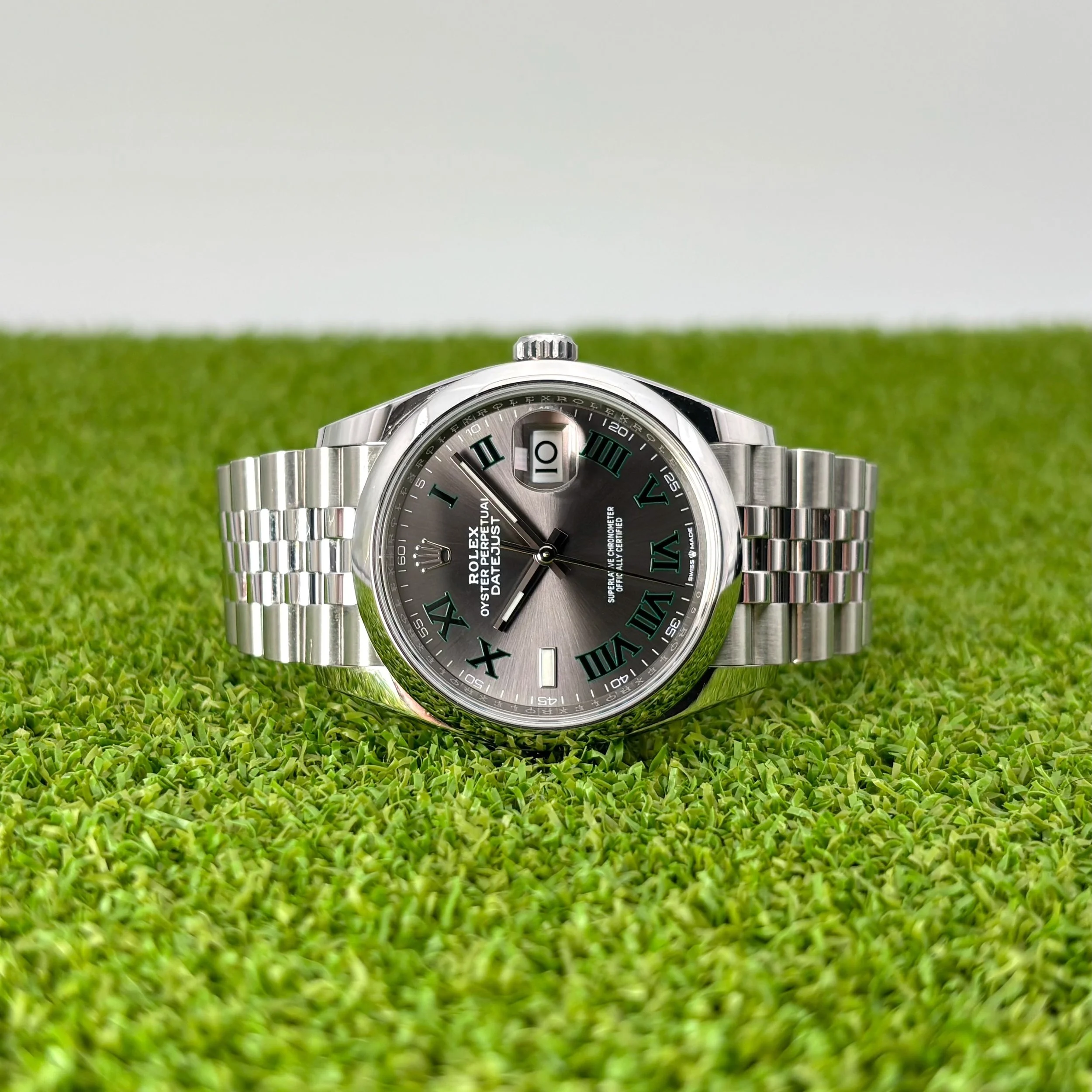 2022 Rolex Datejust 36 126200 Wimbledon Dial