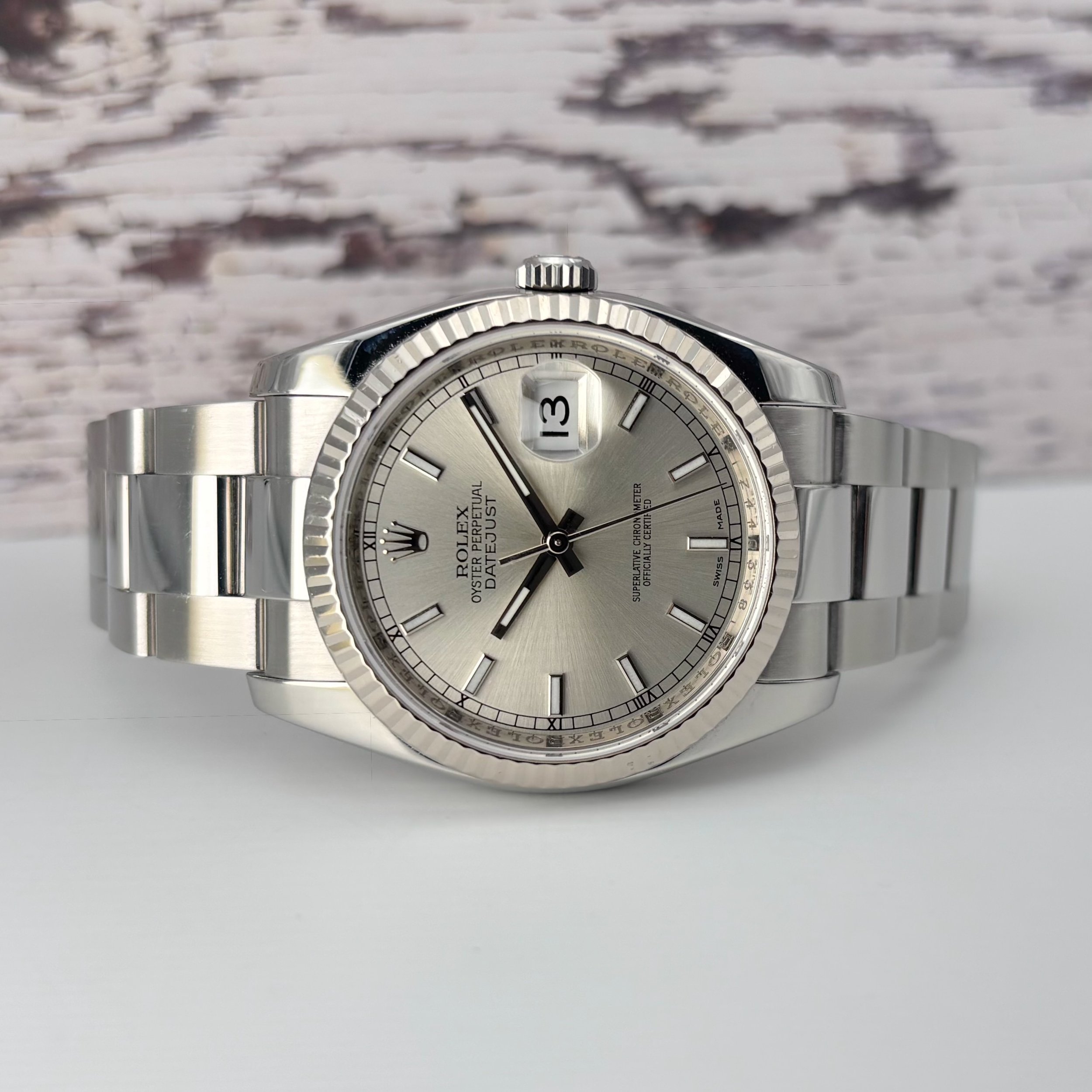 2007 Rolex Datejust 36 Silver Dial 116234