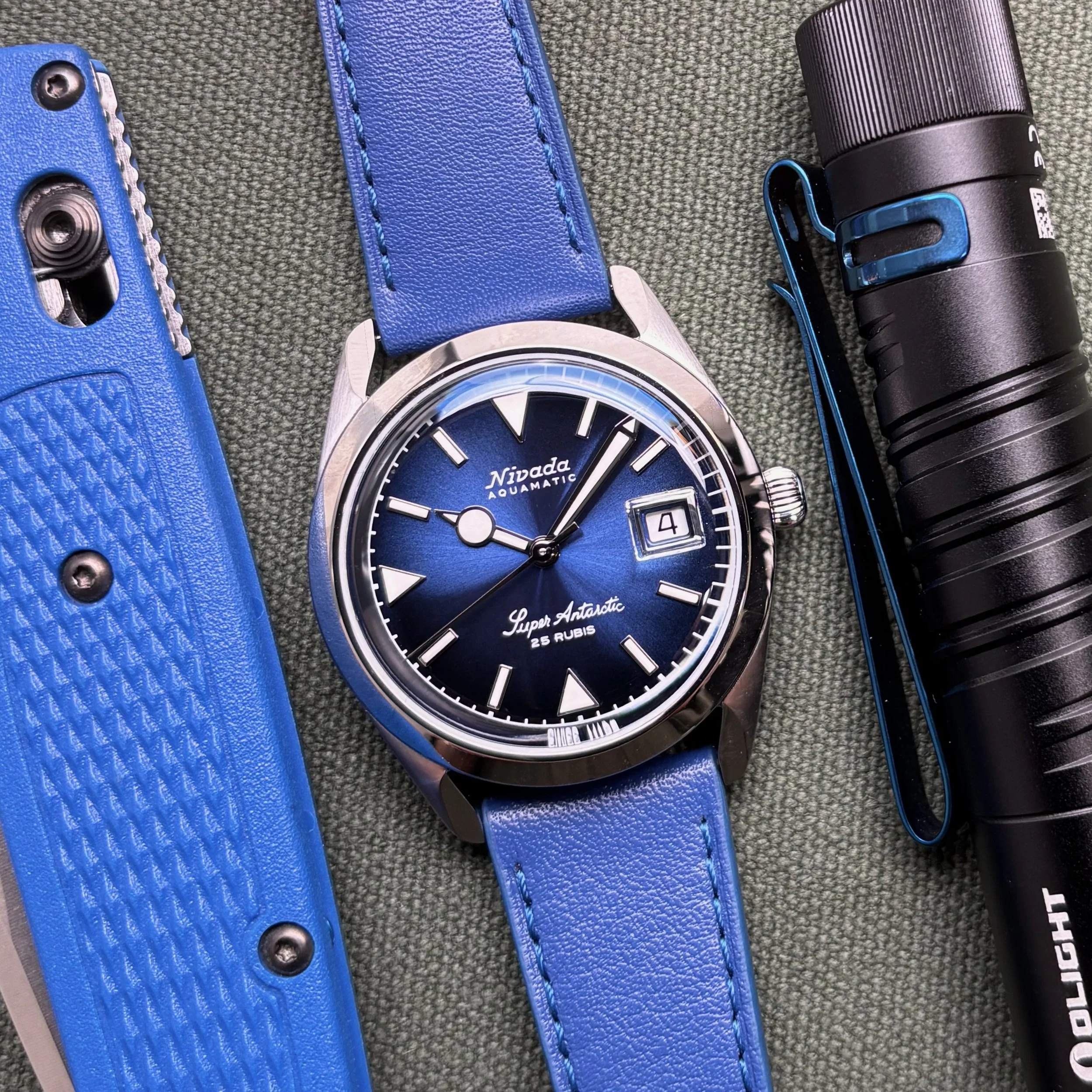 2026 Nivada Grenchen Super Antarctic Blue w/ Date 32076A49