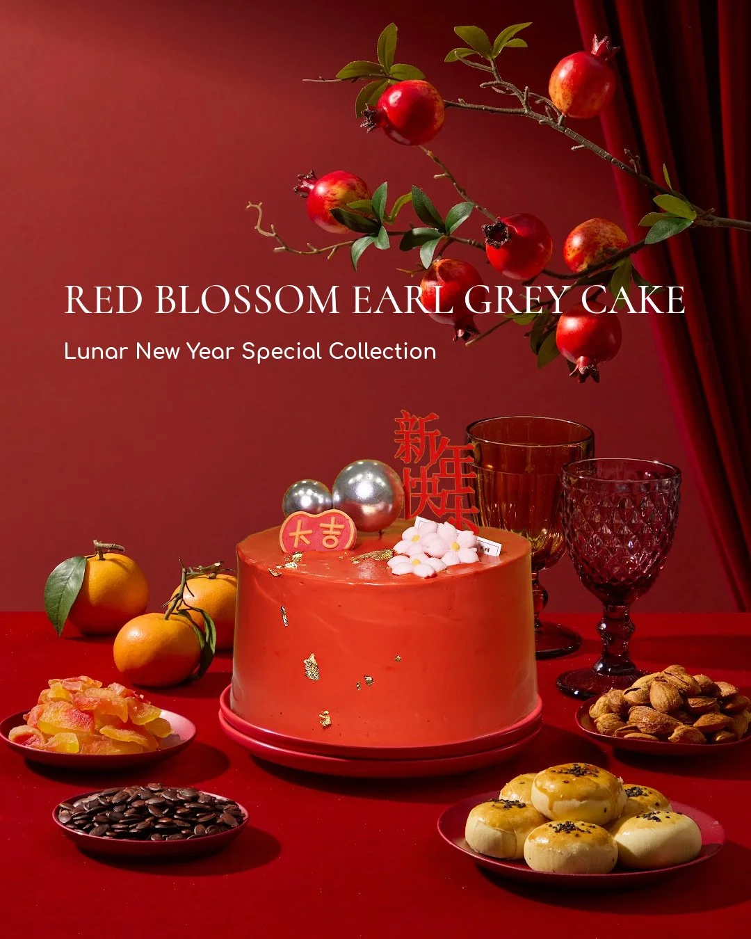 RED BLOSSOM EARL GREY CAKE
