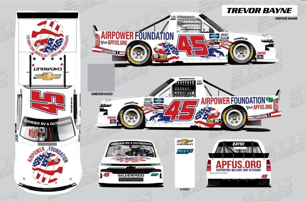 AirPower Foundation Joins Niece Motorsports, Trevor Bayne for Races at Texas and Phoenix