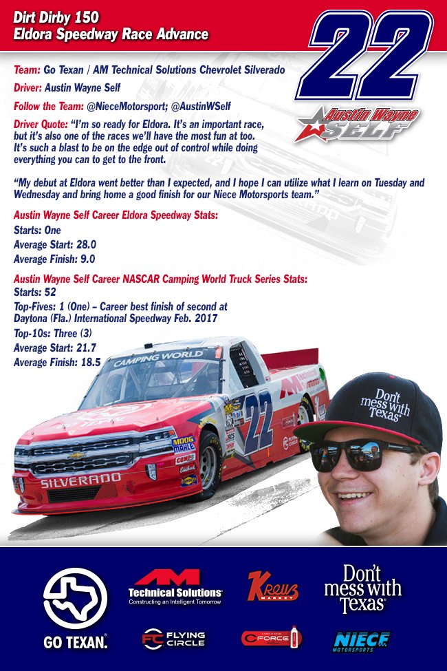 Austin Wayne Self - Eldora Dirt Derby Race Advance