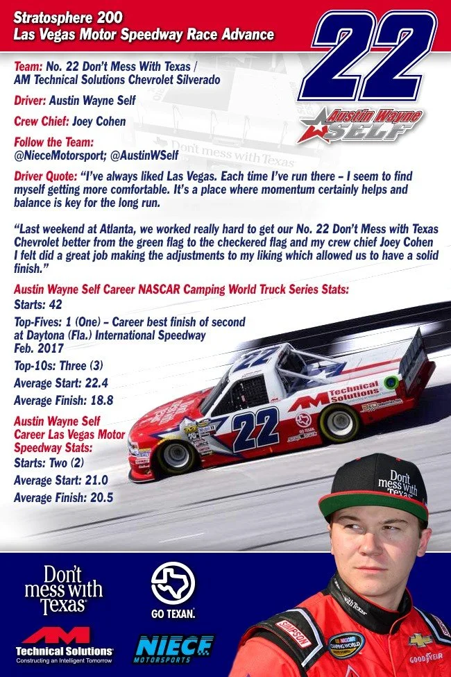 Austin Wayne Self – Stratosphere 200 Race Advance