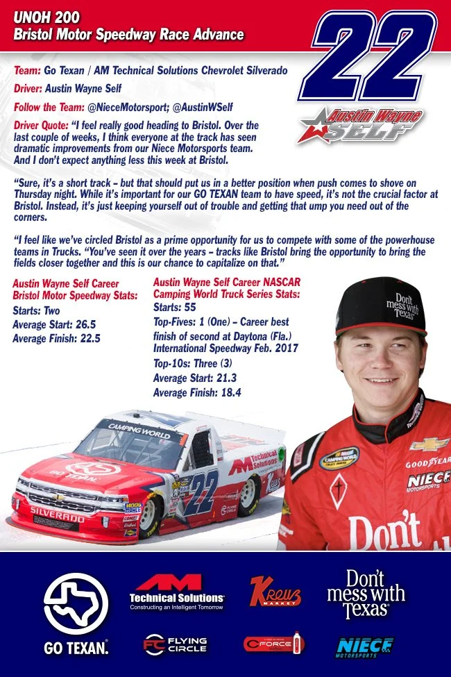 Austin Wayne Self - UNOH 200 Race Advance