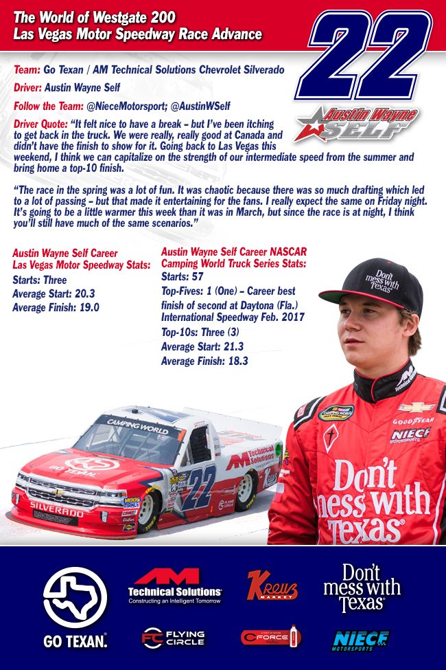 Austin Wayne Self - World of Westgate 200 Race Advance