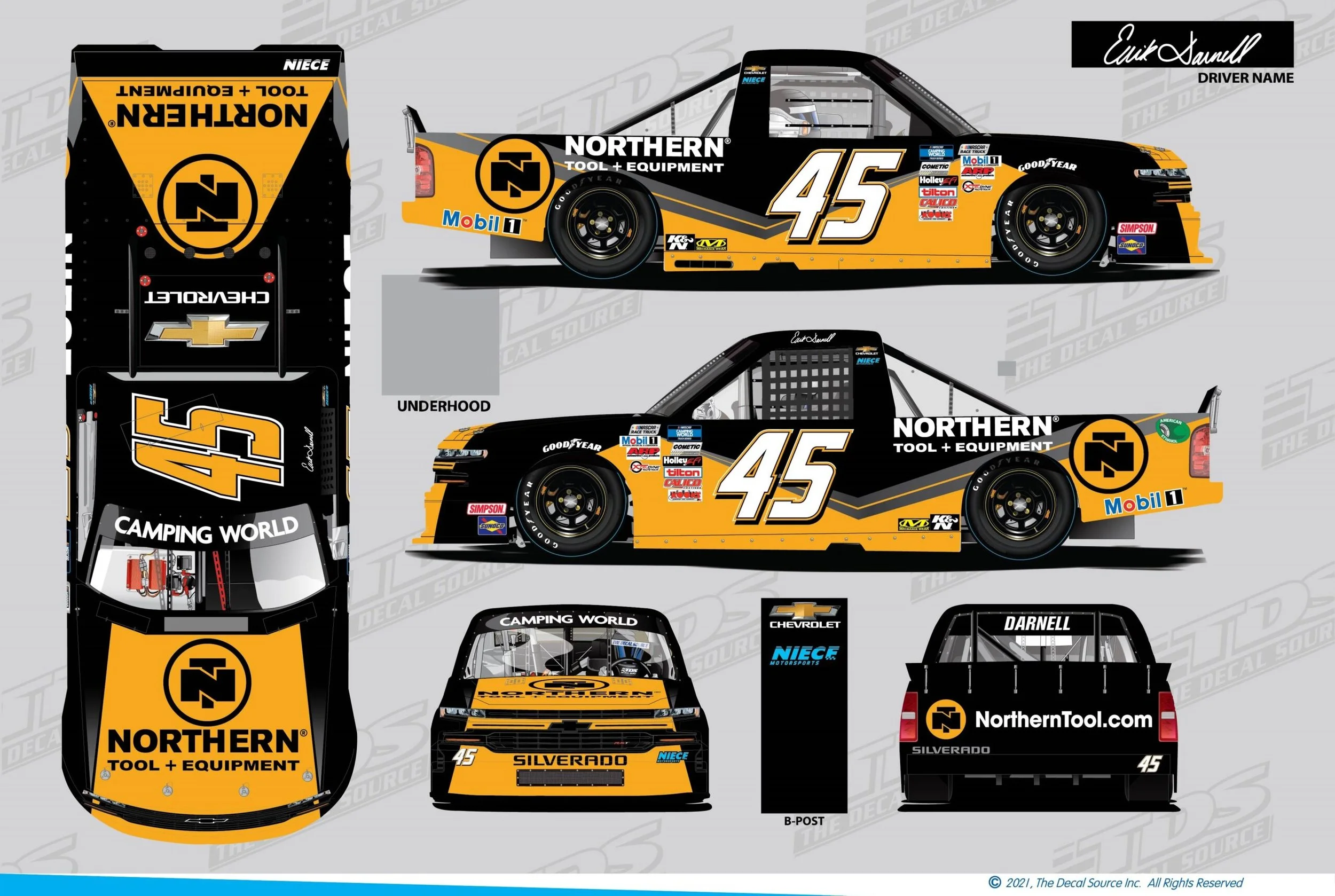 Erik Darnell Makes his Return to the NASCAR Camping World Truck Series at Darlington