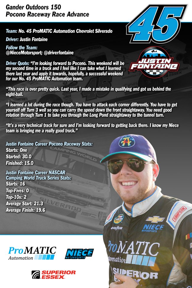 Justin Fontaine - Gander Outdoors 150 Race Advance