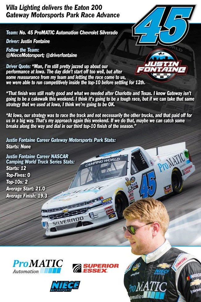 Justin Fontaine - Gateway Motorsports Park Race Advance