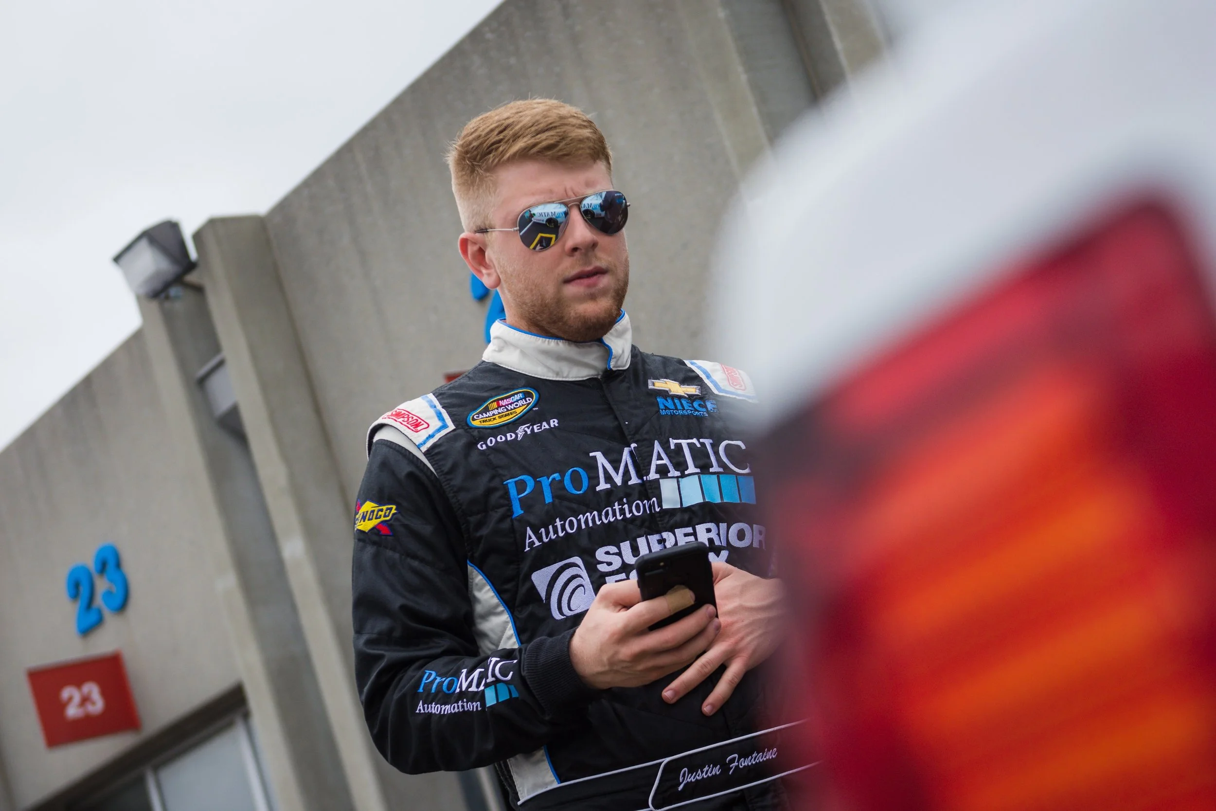 Justin Fontaine hydrated and ready for Texas Motor Speedway showdown