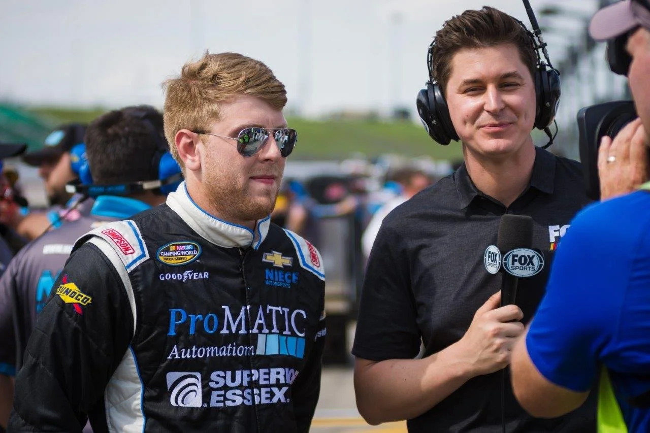 Justin Fontaine ready for business at Charlotte Motor Speedway