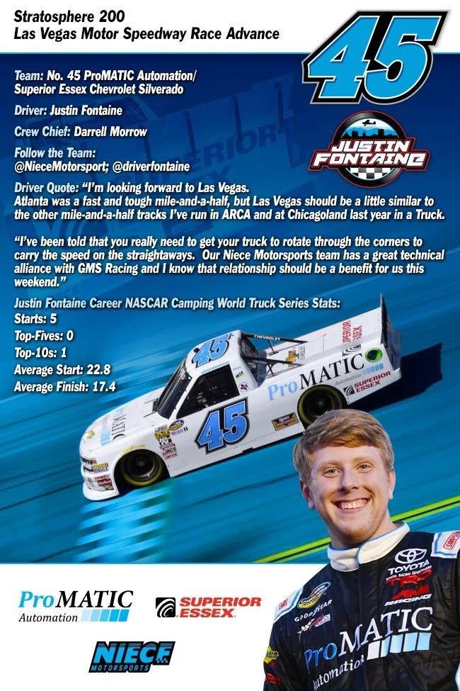 Justin Fontaine - Stratosphere 200 Race Advance