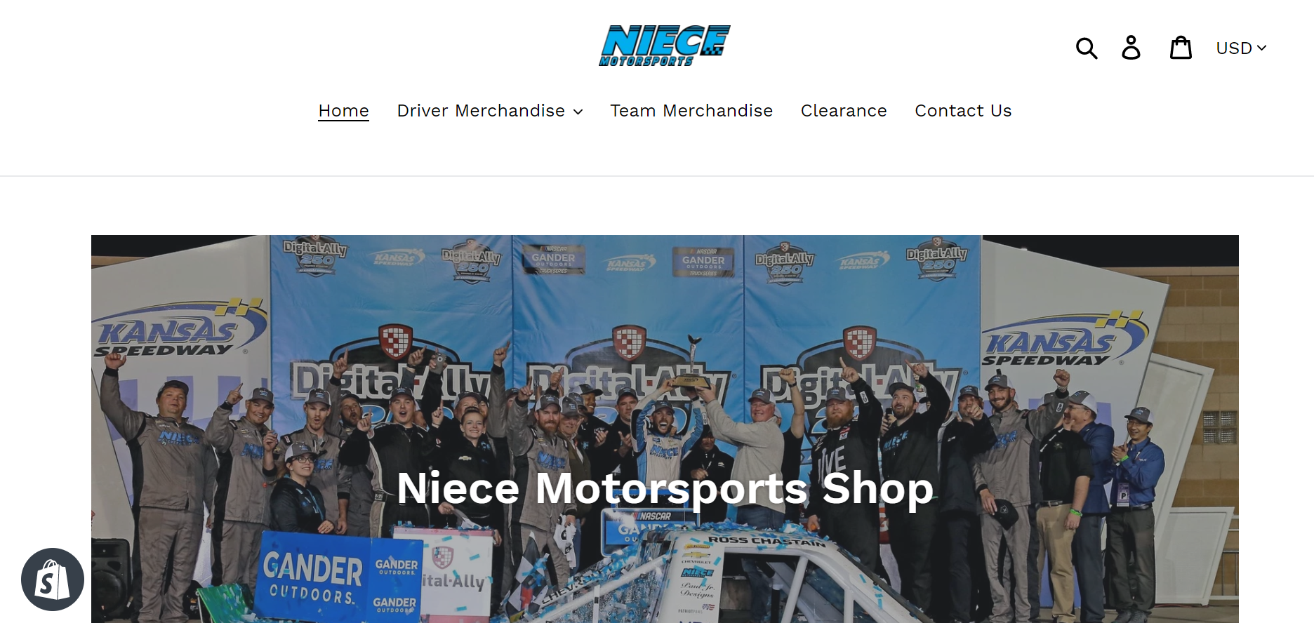 Niece Motorsports Launches Online Retail Shop