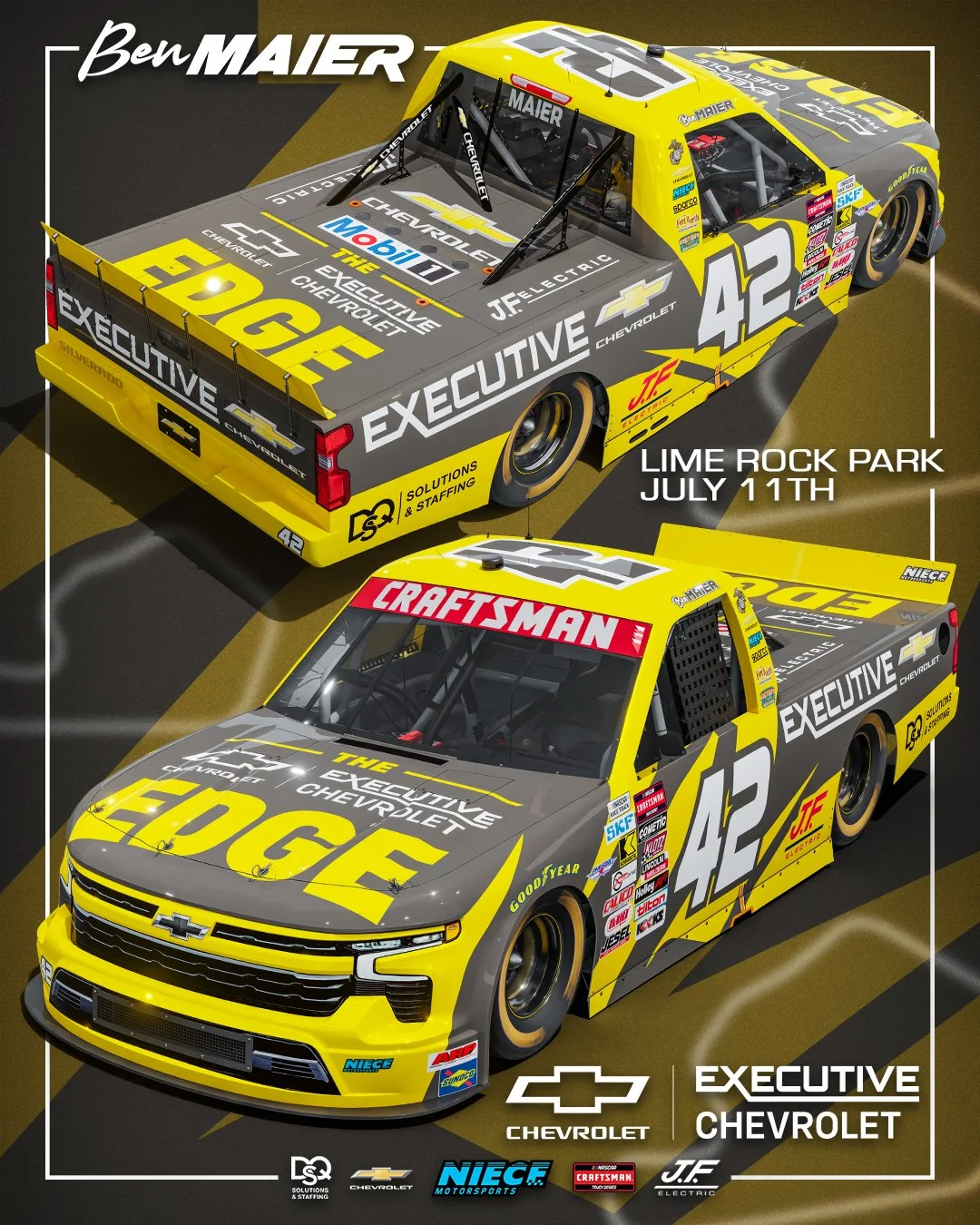Executive Chevrolet Supports Ben Maier &amp; Niece Motorsports at Lime Rock