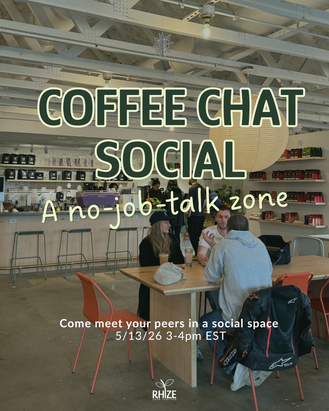 Coffee Chat Social: A no-job-talk zone!