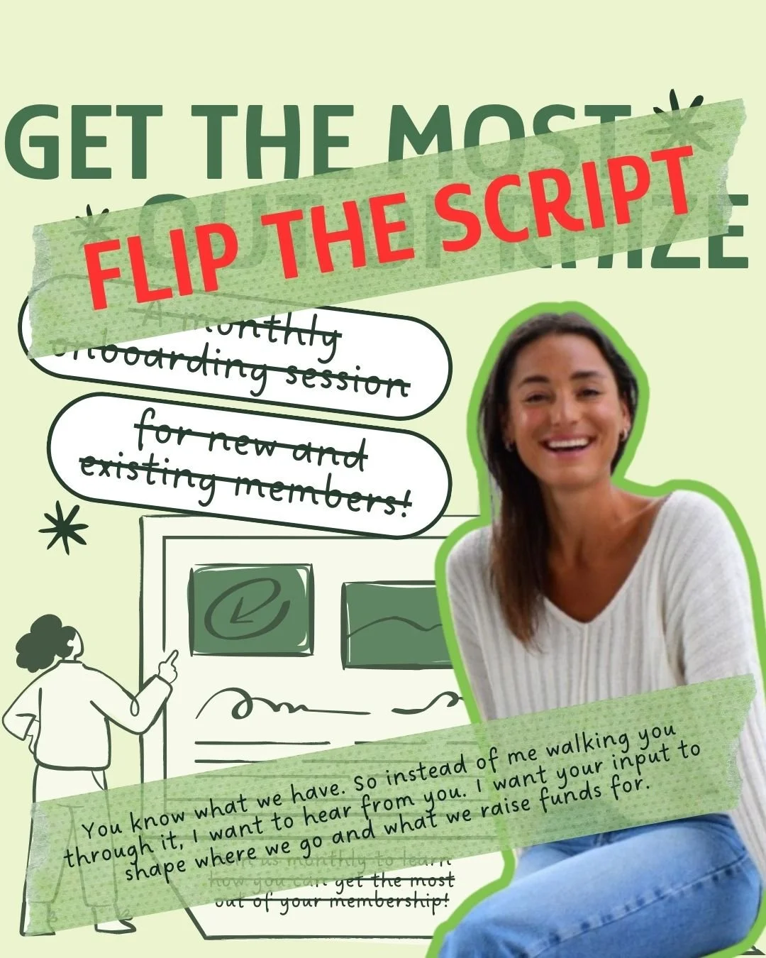 FLIP THE SCRIPT (!!!) Get The Most Out Of Rhize: A Monthly Info Session for New and Existing Members! 