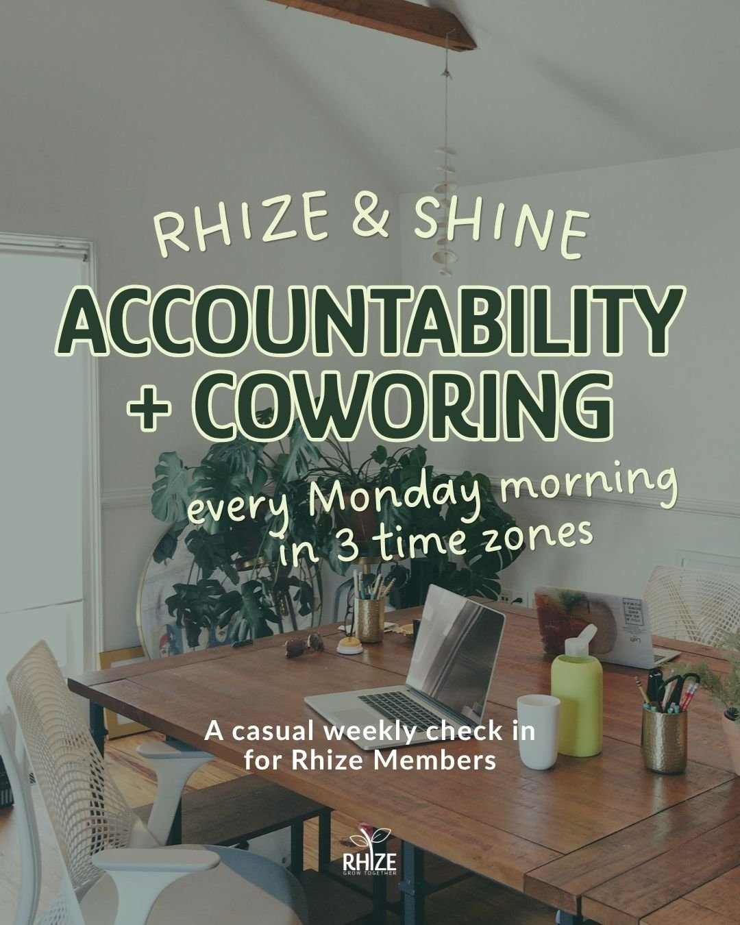 Monday Accountability + CoWorking (hosted in 3 time zones!)
