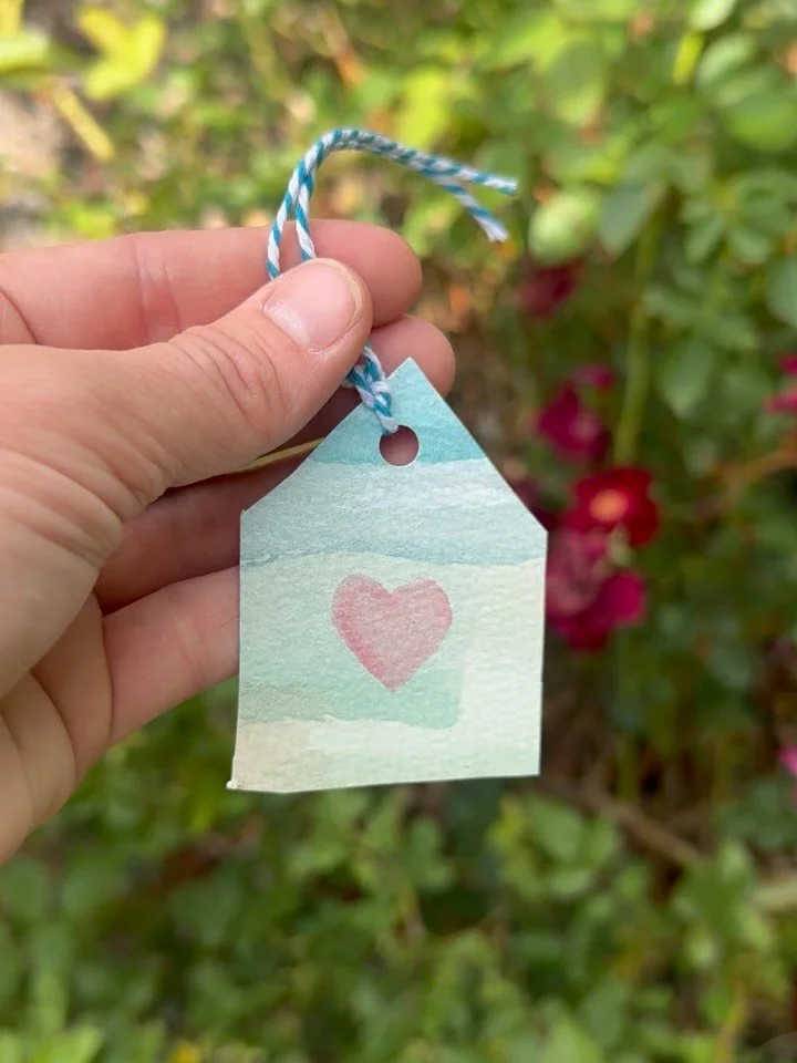 We can&rsquo;t wait to deliver these art-in-the-park made cutouts and cards to the Coal Creek Meals on Wheels drivers &amp; participants! Today was hole punch and string looping assembly day for the little cutout house ornaments which we made for dri
