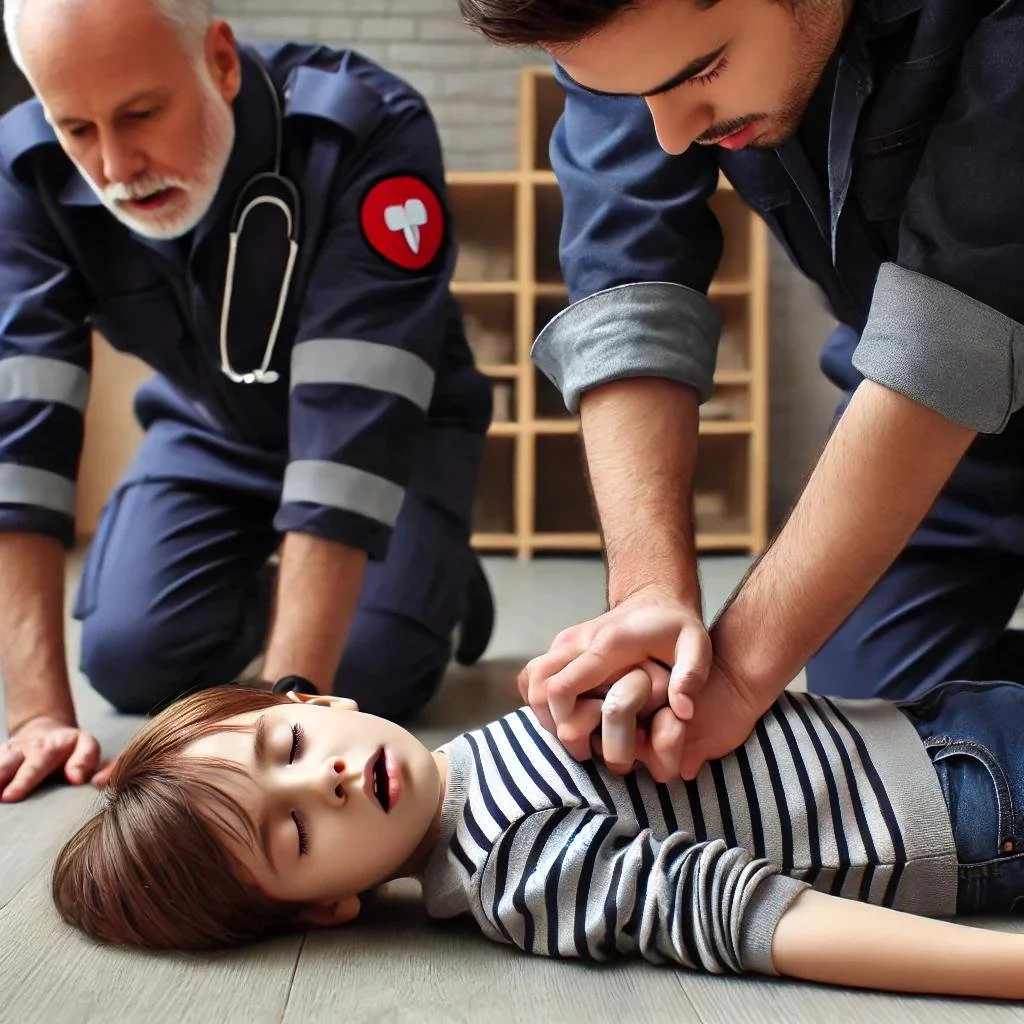 Two_rescuers_performing_CPR_on_an_unresponsive_chi.jpg