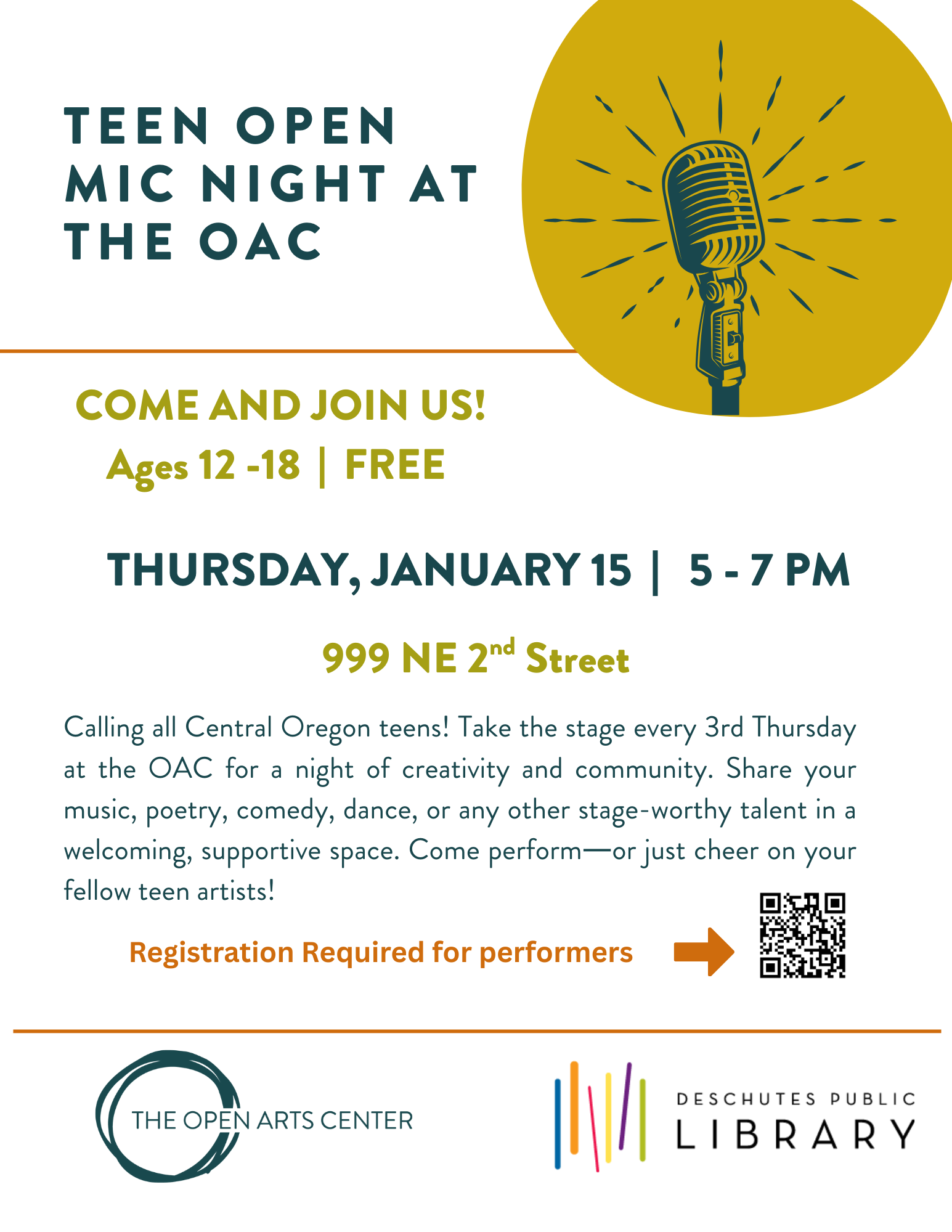 Teen Open Mic Night