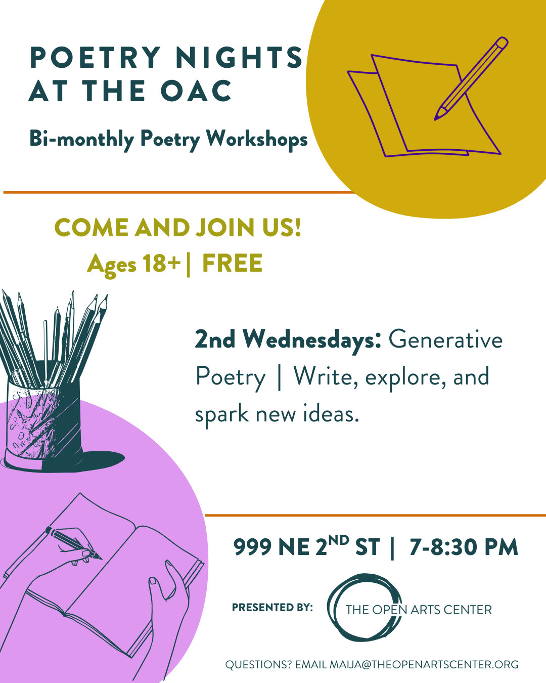 2nd Wednesday Poetry Night