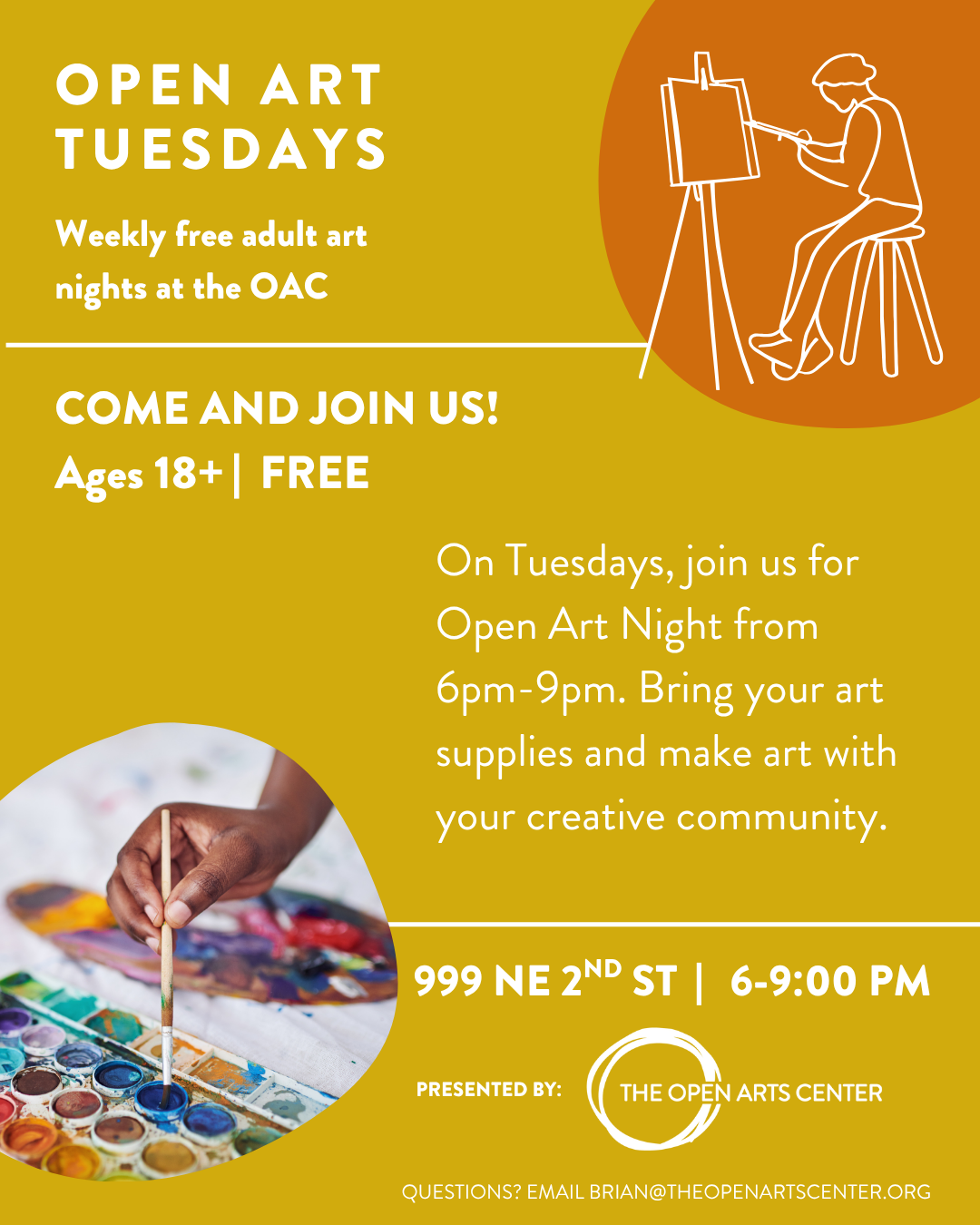Free Open Art Night for Adults 