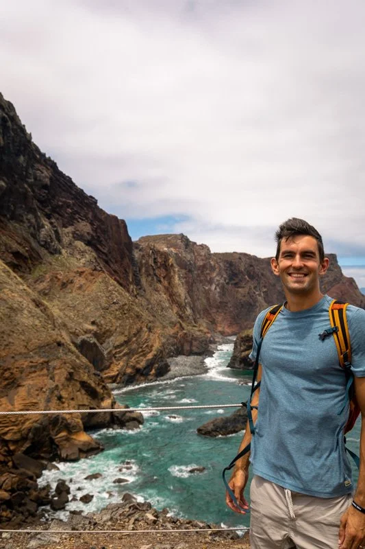 Me at cliffs in Madeira