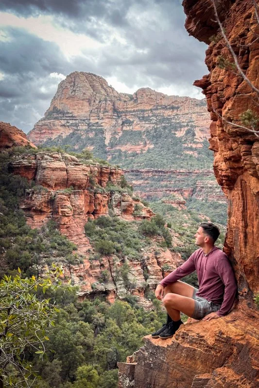 Me on the Subway Trail hike in Sedona