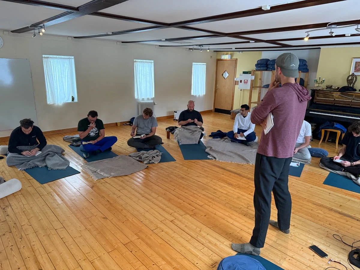 My photo of me leading an integration workshop