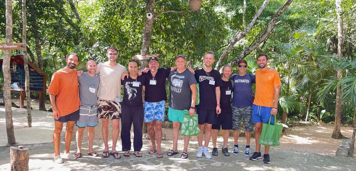 My photo of a men's retreat I attended in Tulum
