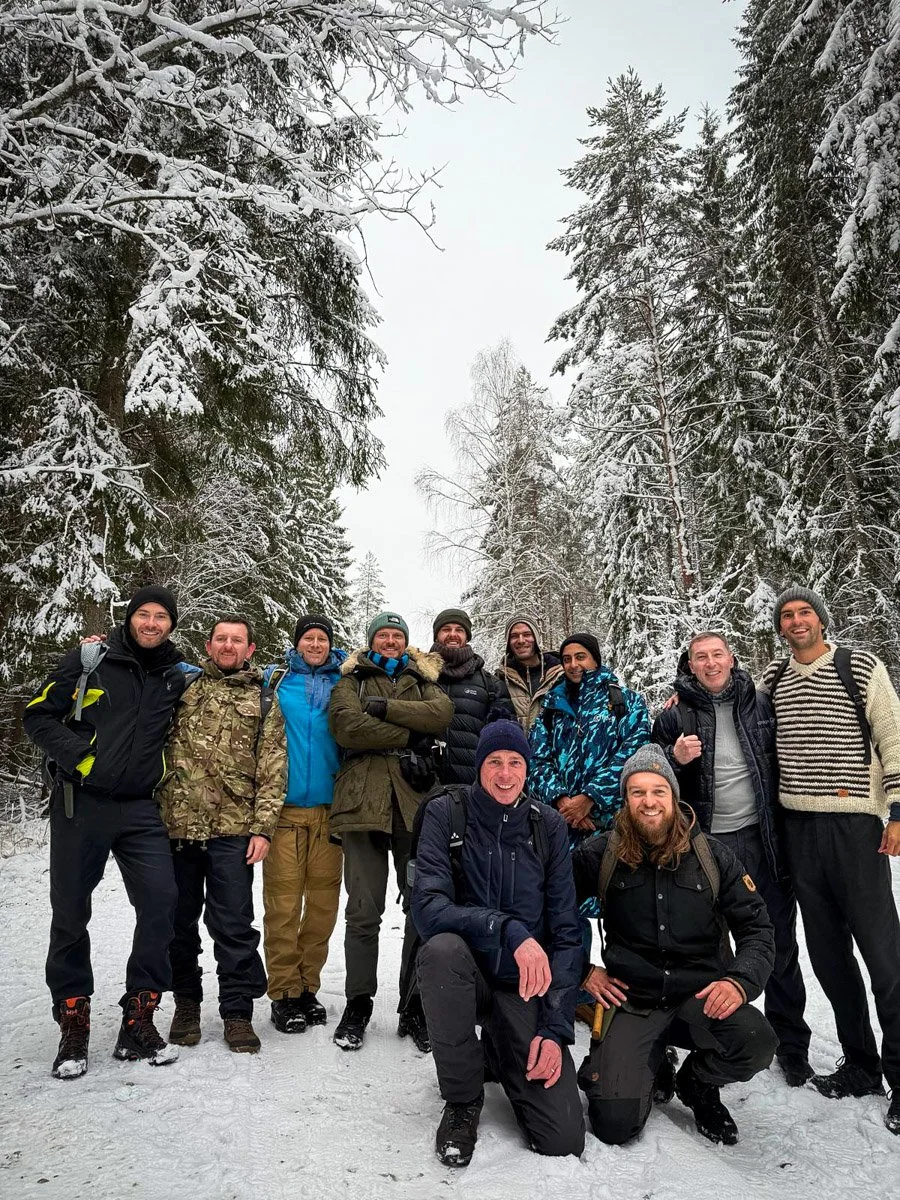 Group photo from my men's retreat in Sweden last year