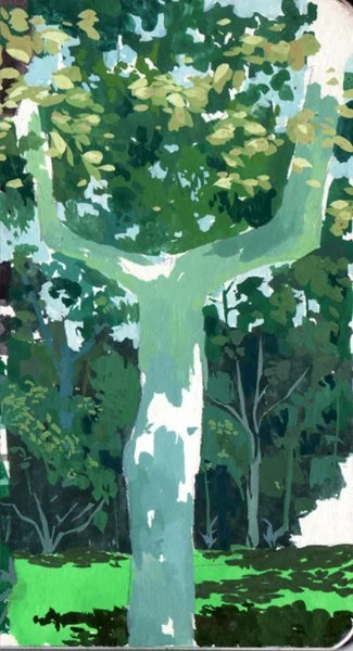 Gouache on w/c paper