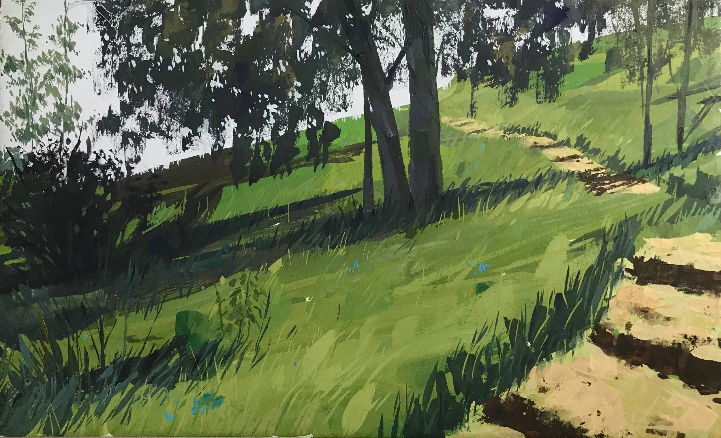 Gouache on w/c paper