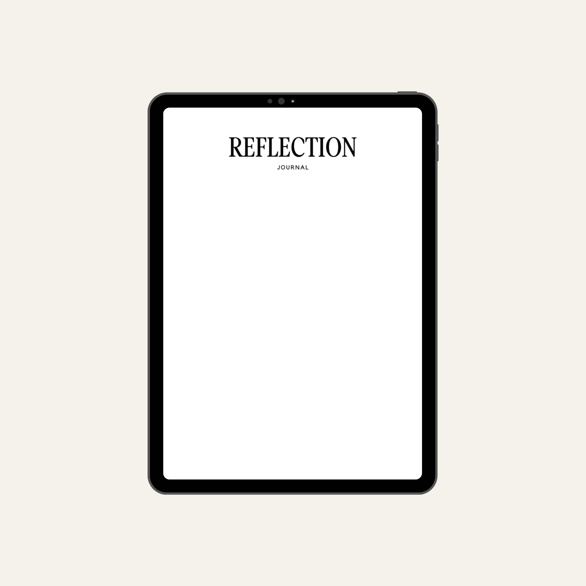 Reflection Journal