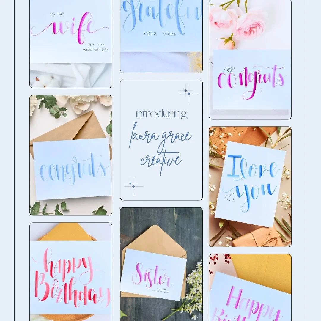 My website and Etsy shop are now open!! ✨✨✨ I&rsquo;ve had so much fun working on Laura Grace Creative and am so excited to share all of my creative projects 💕

&bull;

Link to my website is in my bio!