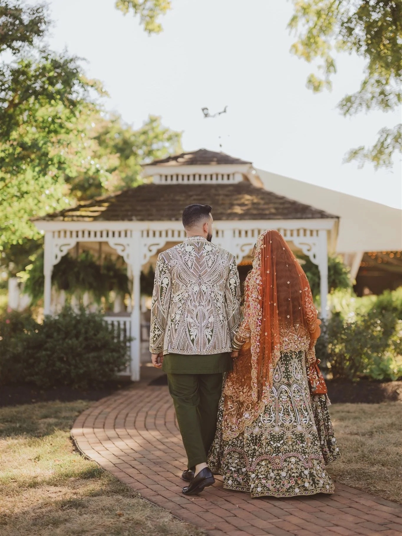 Sabrina &amp; Asim: A Mehndi mood. 🌿✨ Truly obsessed with this color story and this even more beautiful couple.

#SouthAsianWedding #DesiWedding #MehndiInspiration #WeddingPhotography #GreenAndOrange NikahVibes