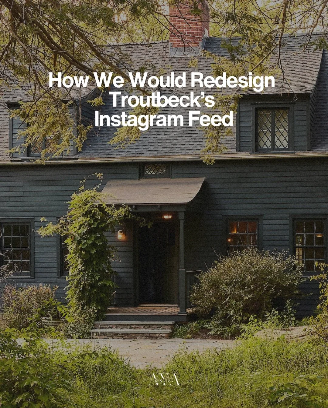 If @troutbeck.ny hired us to manage their social media, here&rsquo;s how we&rsquo;d curate their social presence to reflect the guest experience - slow, intentional, rooted in nature, and rich with story 🌳.⁠
⁠
We&rsquo;d lean into warm textures, atm