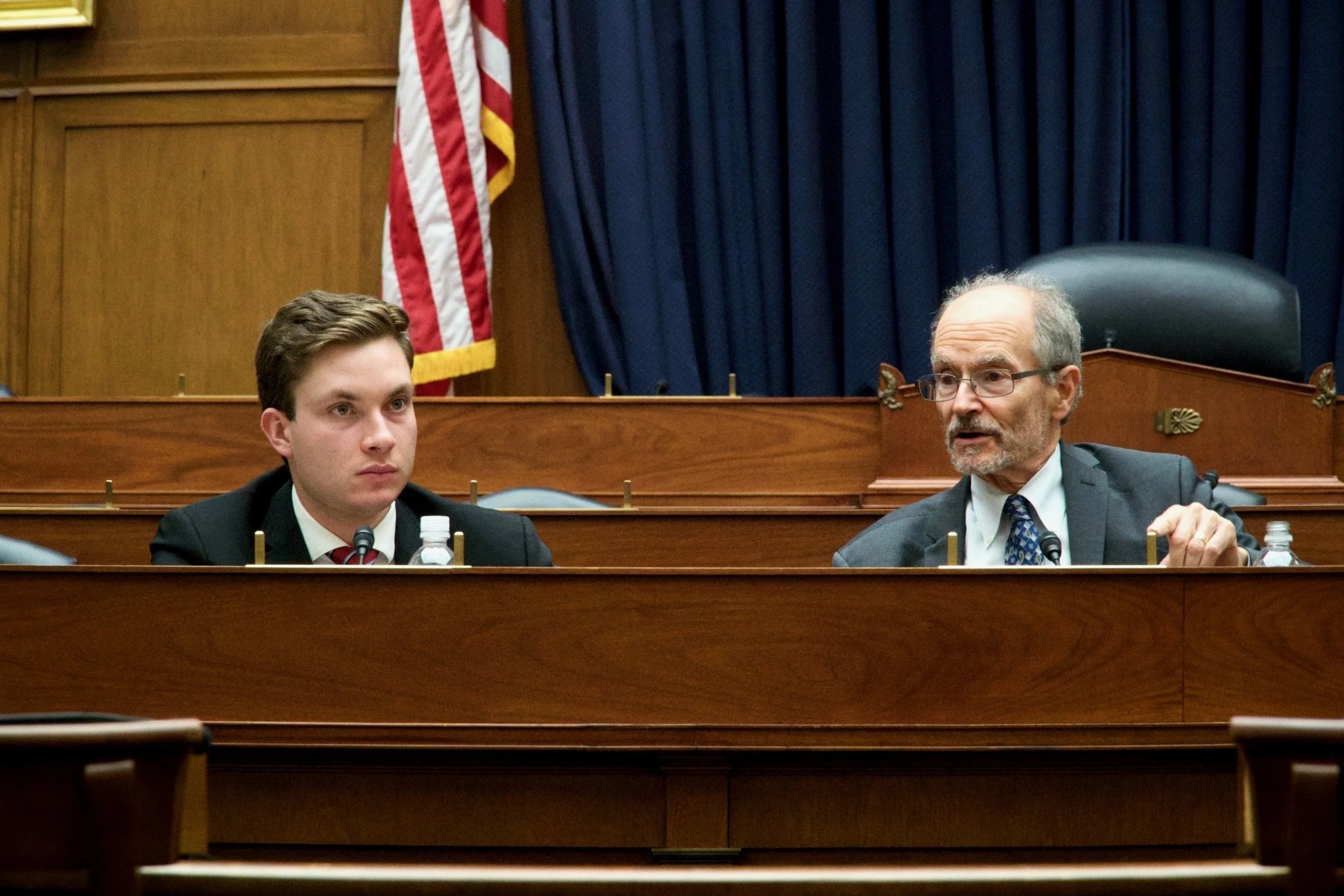 Interviewing Ambassador Daniel Fried at a U.S.-European Congressional Staff Association event.