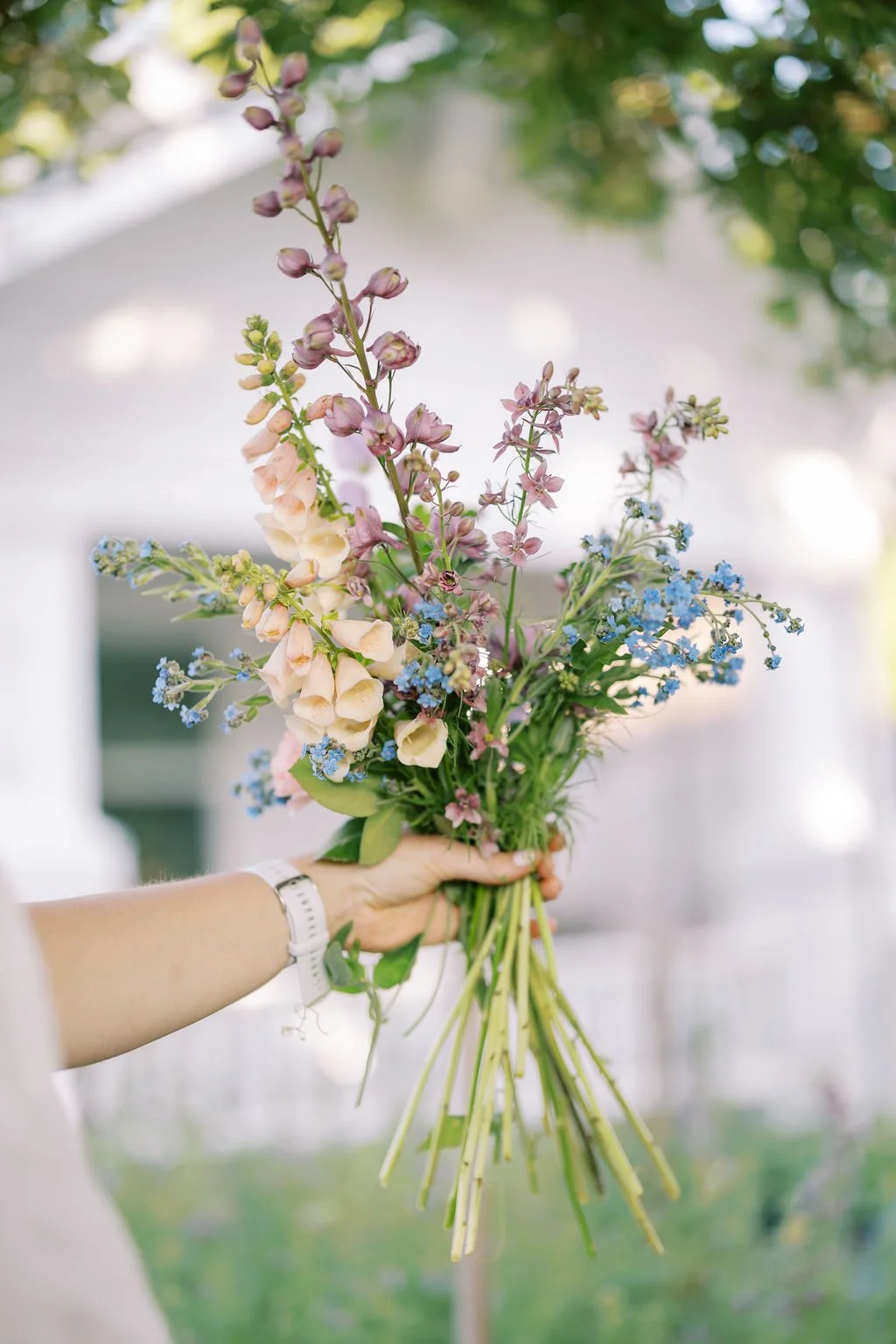Airy mixed flower bouquet from a Houston garden, representing the seasonal blooms planned with the Cut Flower Confidence Calendar.