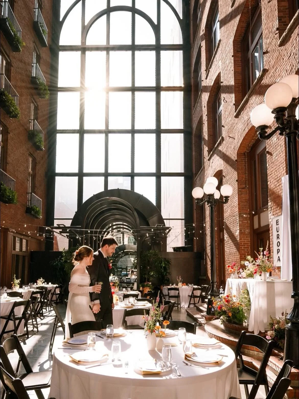Thank you so much to @bloomandwandercophoto for the stunning photos &amp; @kineticbotany for the vibrant arrangements! What a special day!! 🌼🪻
Catering: @thetallchef 
Wedding planner: @weddingswithdevan 

#weddingphotography #weddinginspiration #we