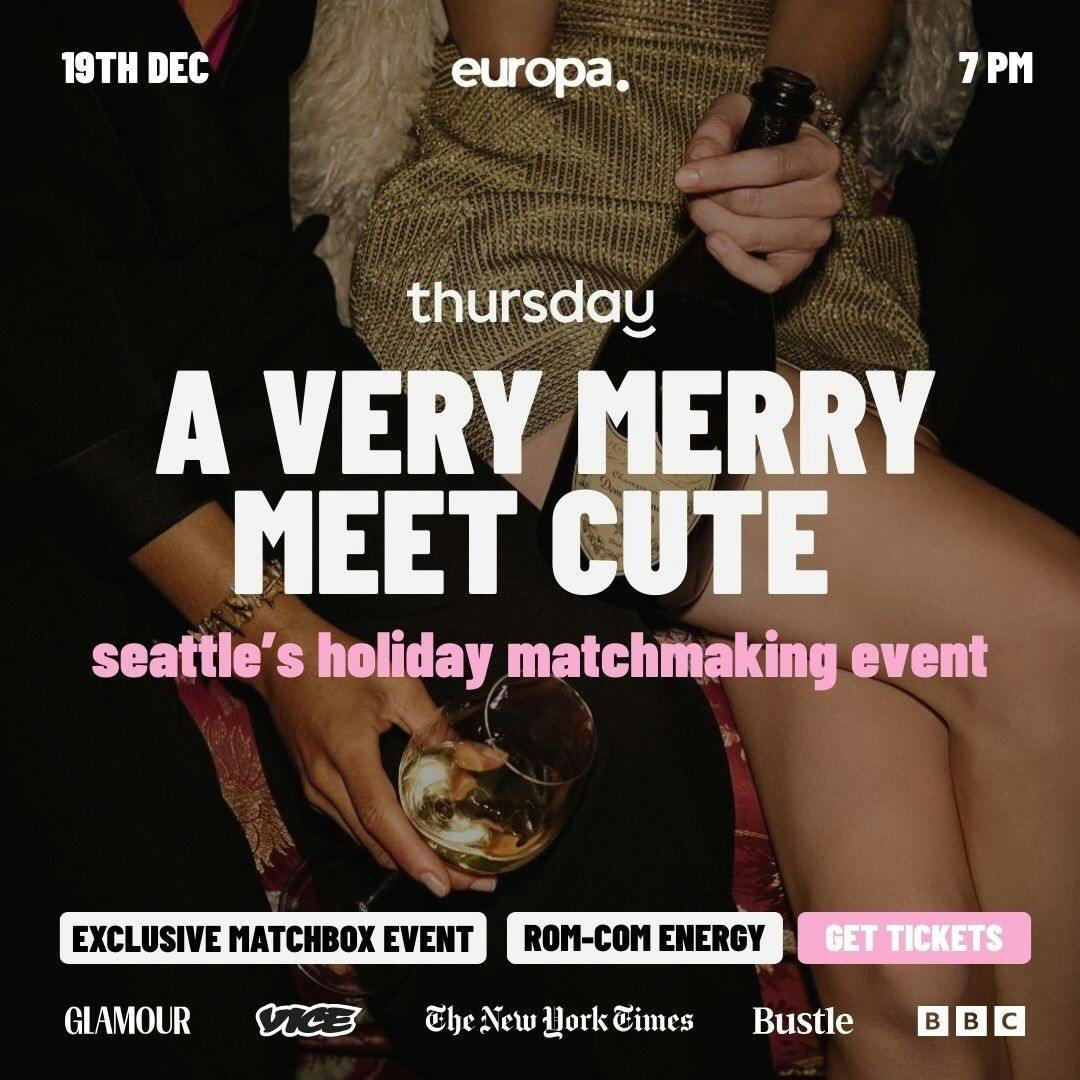 A very merry meet cute ✨&hearts;️
 Next Friday, Europa turns into the opening scene of a holiday rom-com. Warm lights, historic charm, a full room of singles, and the kind of night where bumping into someone actually feels like fate.

We&rsquo;re hos