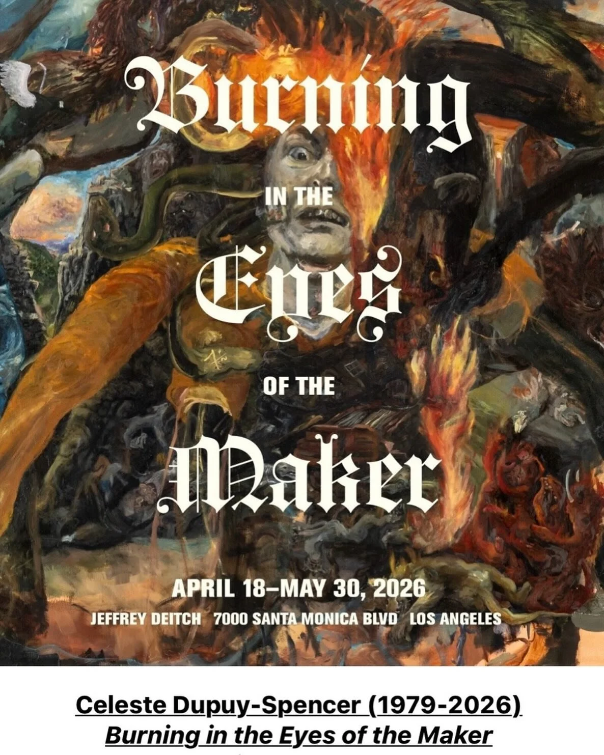 I love your work so much Celeste, your courage, your ferocity and your compassion. I was supposed to come and visit you in your studio .. But it never happened 💔. I hope you are in a better place, no war, nothing to worry about anymore ❤️❤️❤️Thank y